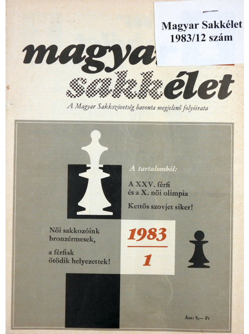 Magyar Sakkélet 1983/12 szám