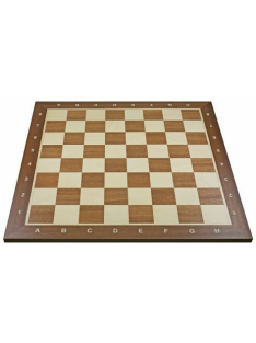 Inlaid wooden chessboard 50 mm (mahogany/maple) - dark