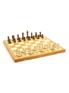 Tournament 6 chess set in wooden box (dark)