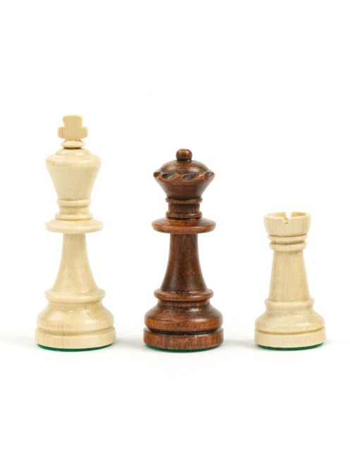 Tournament 6 chess set in wooden box (dark)