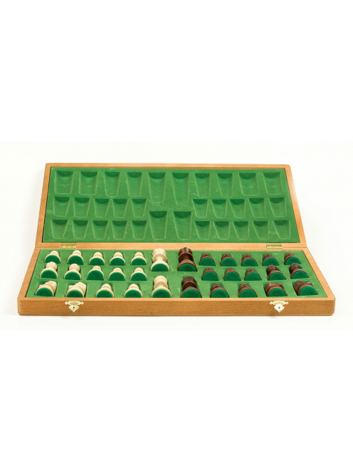 Tournament 6 chess set in wooden box (dark)