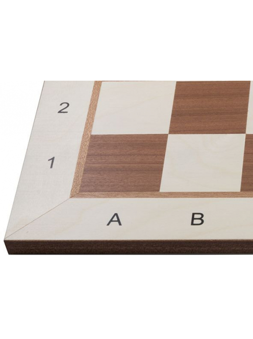 Inlaid wooden chessboard 50 mm (mahogany/maple) - light