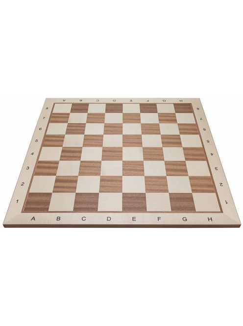 Inlaid wooden chessboard 57 mm (mahogany/maple) - light