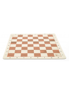 Vinyl neoprene chessboard 56 mm (mahogany and maple colored)