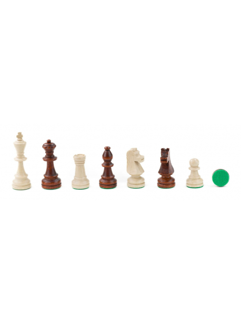 Tournament 6 inlaid chess set in wooden box (light)