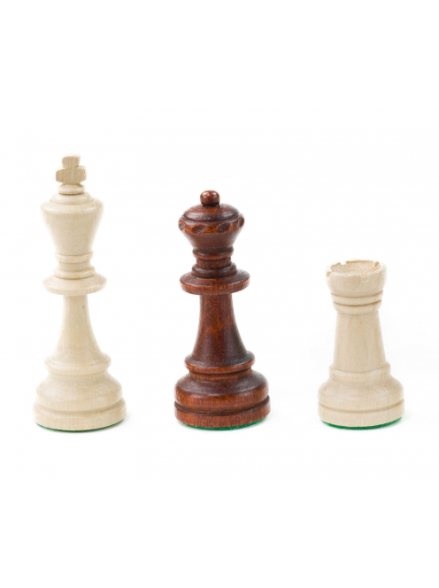 Tournament 6 inlaid chess set in wooden box (light)