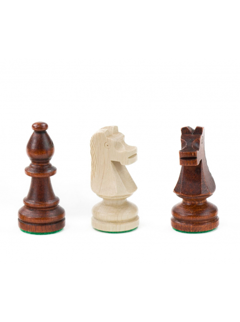 Tournament 6 inlaid chess set in wooden box (light)