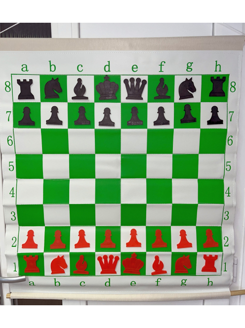 Roll-up magnetic demonstration chessboard