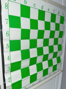 Roll-up magnetic demonstration chessboard