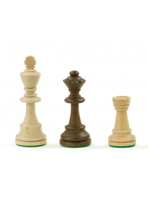 Tournament 6 Chess Pieces - 4 Queens - (natural/brown)