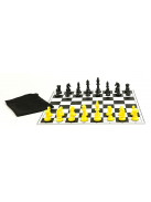 Chess set Dortmund (yellow/black)