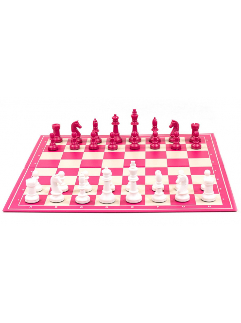 Chess set pink & white