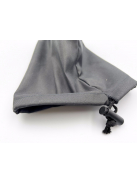 Cloth bag for chessmen with drawstring (black)