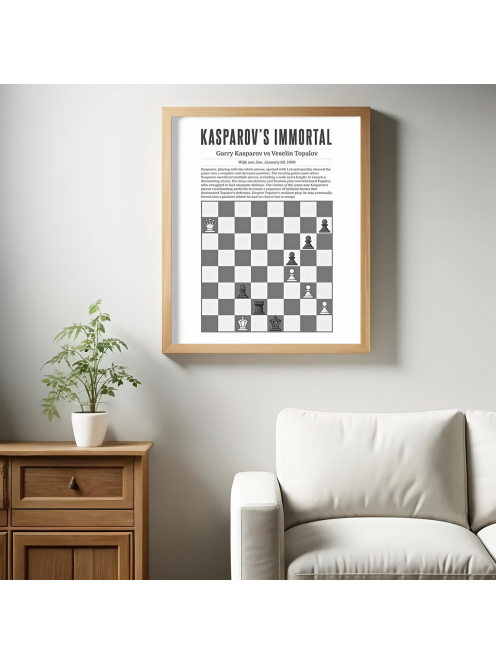 Garry Kasparov vs Veselin Topalov – Kasparov's Immortal Chess Poster