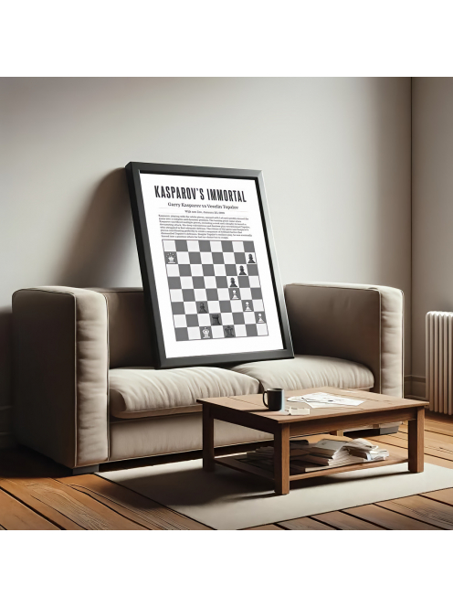 Garry Kasparov vs Veselin Topalov – Kasparov's Immortal Chess Poster