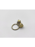 ROOK - Gold-colored metal keychain