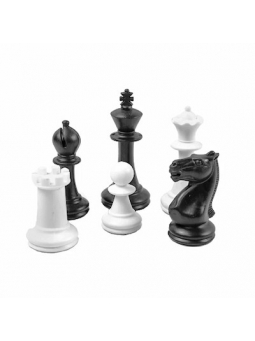 Plastic chess pieces